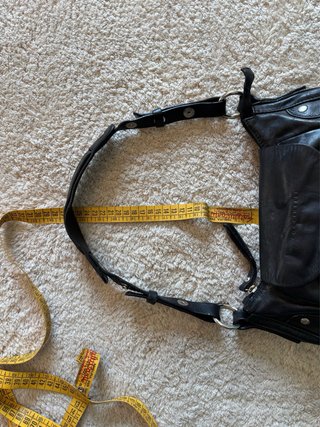 Borsa Coccinelle Nera Pelle vintage baguette y2k