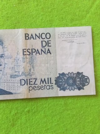 Billete 10000 pesetas Banco de España 1985