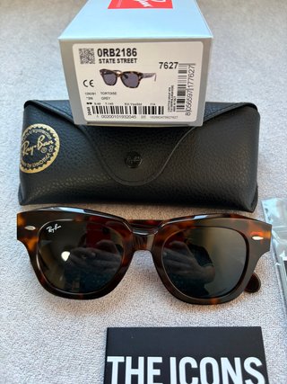 Gafas de sol Ray-Ban State Street Tortoise/Grey 49
