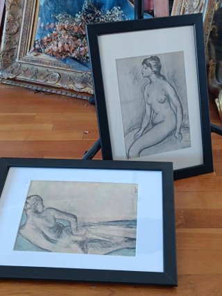 Cuadro vintage figura humana