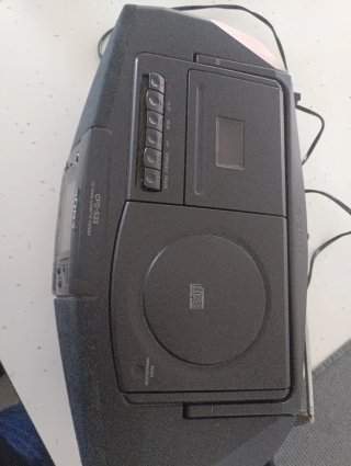Radio CD/Casete Sony CFD S23 Negro