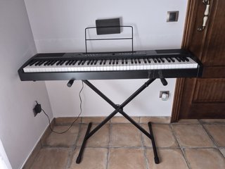 Teclado Piano Digital con Soporte y Banqueta