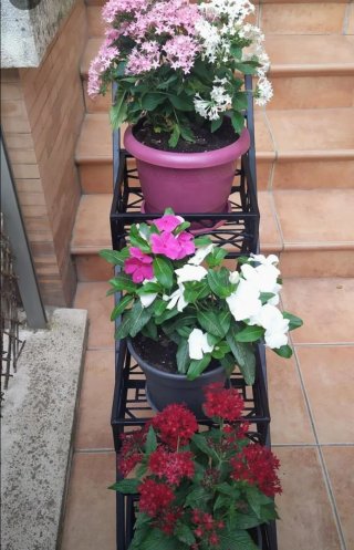 Jardinera de hierro fundido 3 alturas
