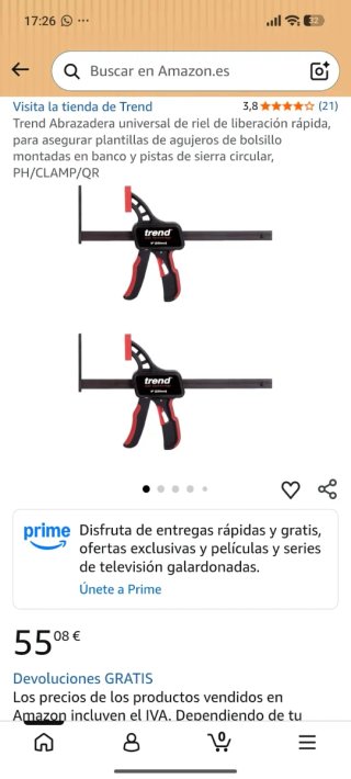 Trend Abrazadera Universal Riel Liberación Rápida