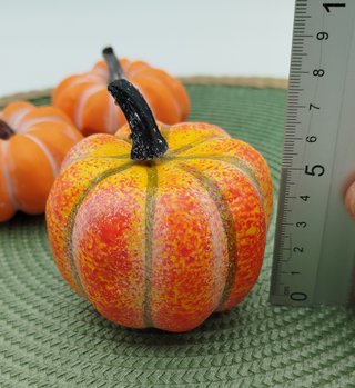 3 Calabazas Decorativas Naranja