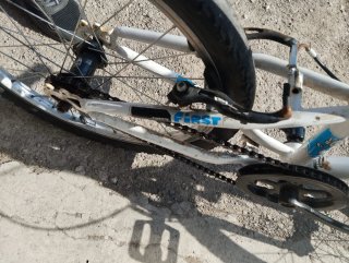 Bicicleta BMX blanca TOPLIFE
