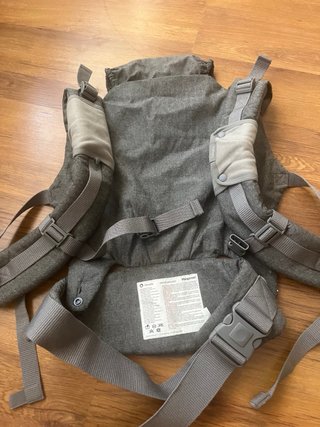 Mochila Portabebés Gris Zigzag
