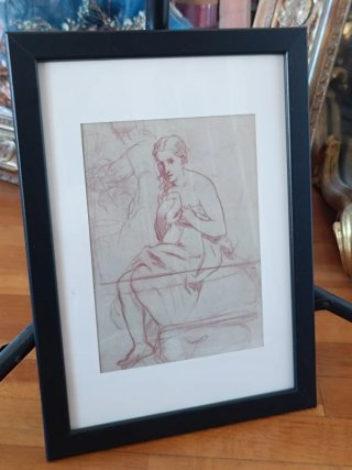 Cuadro Vintage Dibujo Figura Humana