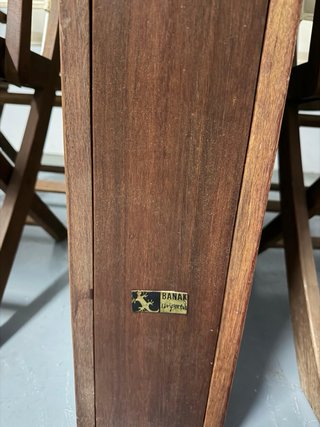 Mesa y 4 Sillas Comedor Exterior Madera