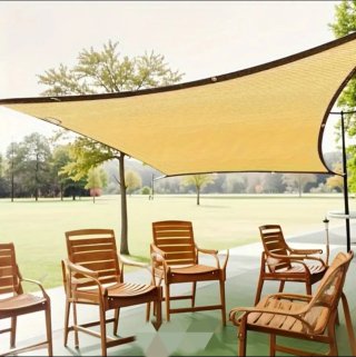 2 Tende a Vela Rettangolari 3x4 Color Crema