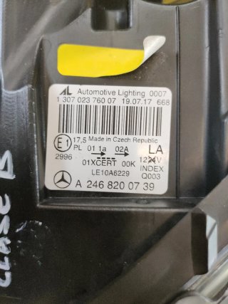 FARO DELANTERO IZQUIERDO MERCEDES CLASE B W246