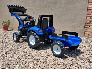 Tractor Pedales New Holland con Remolque y Pala