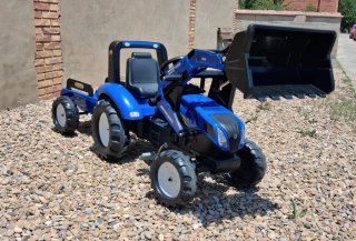 Tractor Pedales New Holland con Remolque y Pala