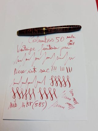 Stilografica Columbus 50 vintage anni 30