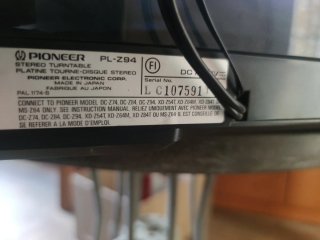 Pioneer PL-Z94 Módulo Tocadiscos ,