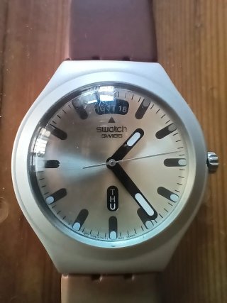 Orologio Swatch Irony Beige/Argento