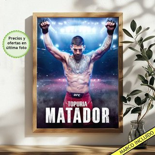 Cuadro Ilia Topuria - Poster Topuria UFC marco