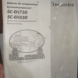 Minicadena Technics con Altavoces