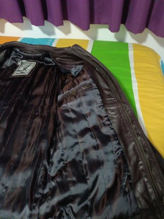 Parka de piel color chocolate CARAMELO