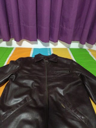 Parka de piel color chocolate CARAMELO