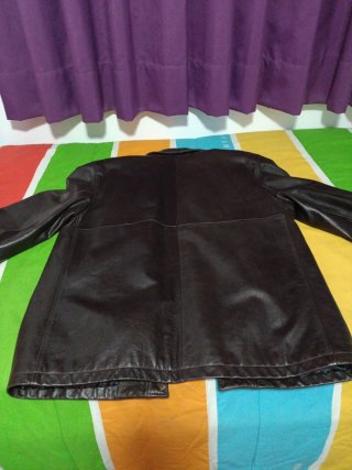 Parka de piel color chocolate CARAMELO