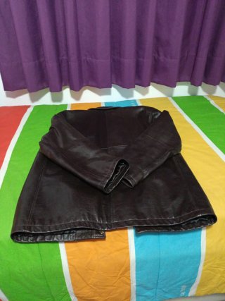Parka de piel color chocolate CARAMELO