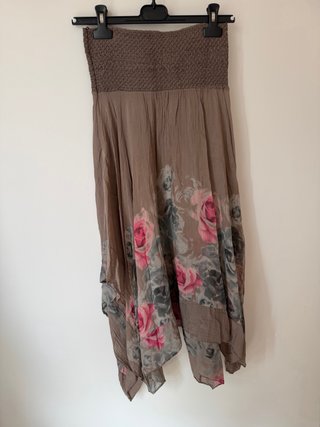 Falda larga floral talla única