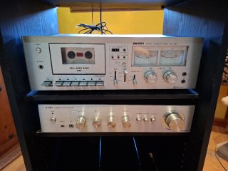 Equipo de música para vinilos y cassettes