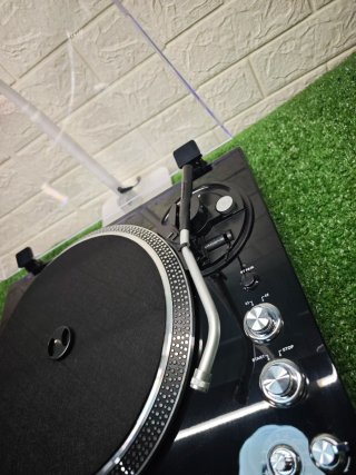 Tocadiscos Vinilo Negro Vintage Preamp