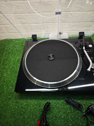 Tocadiscos Vinilo Negro Vintage Preamp