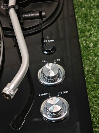 Tocadiscos Vinilo Negro Vintage Preamp