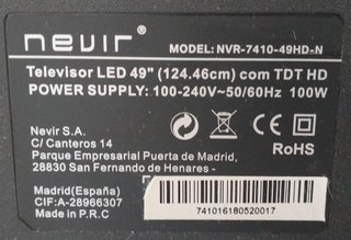 Nevir 49 TV - No Smart TV
