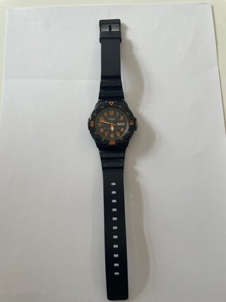 Reloj Casio MRW-200H Negro Naranja
