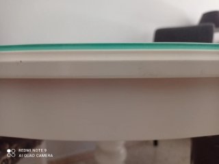 Mesa Redonda Blanca Cristal Ikea