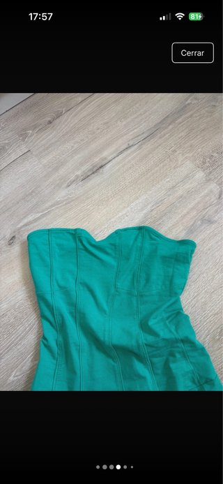 Body verde mujer talla M