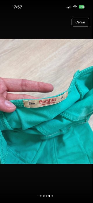Body verde mujer talla M