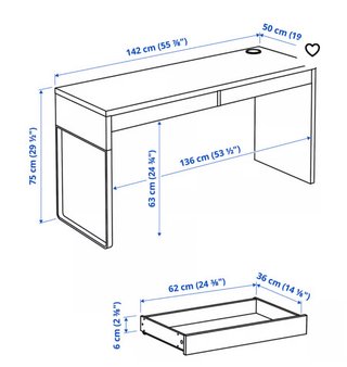 Escritorio blanco Ikea
