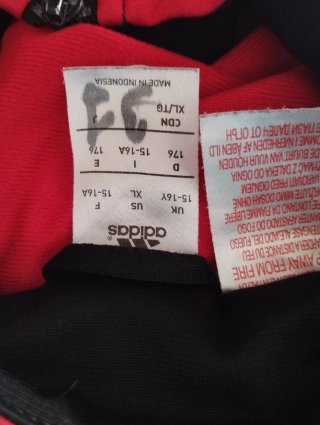 Abbigliamento sportivo Adidas bambino nero e rosso Taglia 15-16