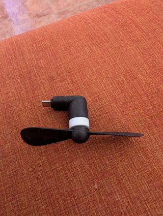 Mini ventilador USB C para móvil