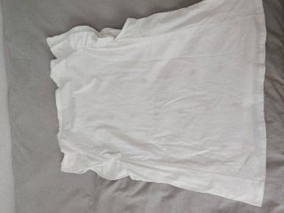 Camiseta Cortefiel mujer volantes bordada XXL