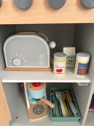 Cocinita de madera Sklum Con complementos