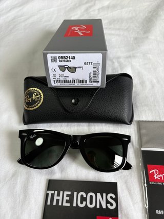 Gafas de sol Ray-Ban Wayfarer Black/G15 Green 50