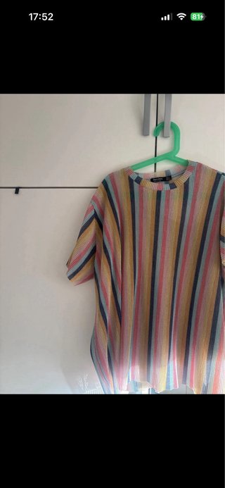 Camiseta rayas multicolor talla S