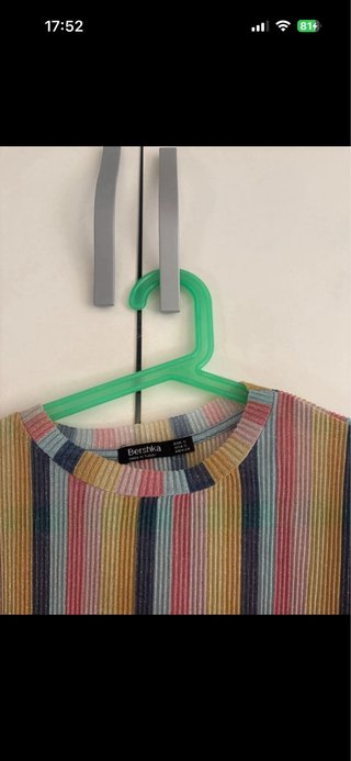 Camiseta rayas multicolor talla S