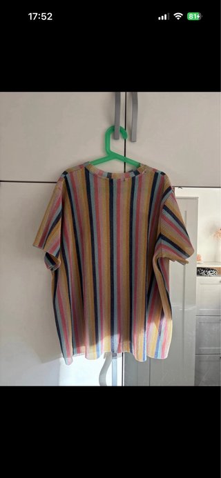 Camiseta rayas multicolor talla S