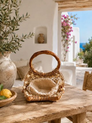 Bolso estilo boho con cuentas