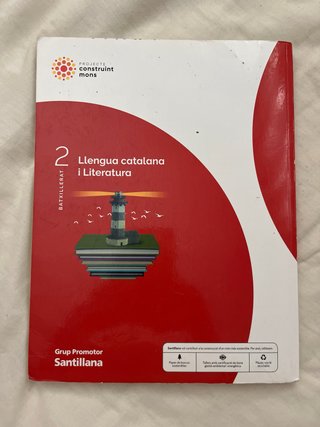 Libro Llengua catalana i Literatura 2 batxillerat