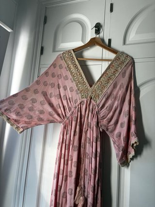 Vestido largo estampado boho