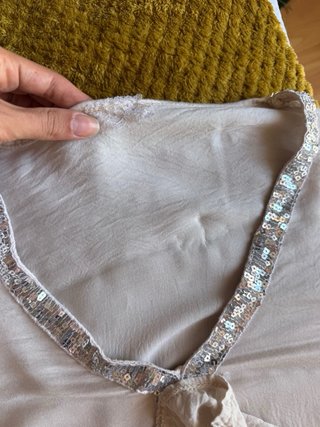 Blusa Viscosa Boho Chic con Lentejuelas
