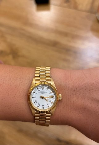Rolex Date Just Mujer Oro